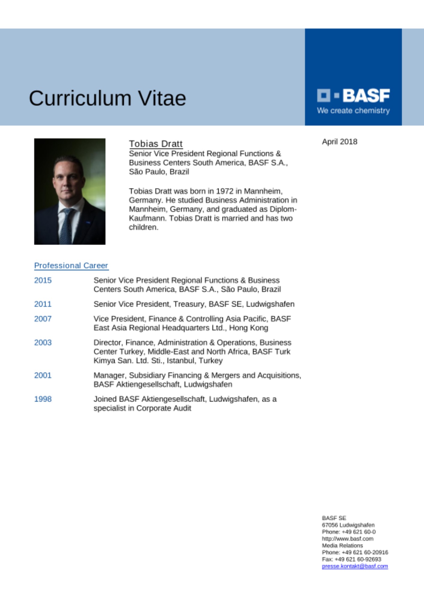 Curriculum Vitae - Dratt